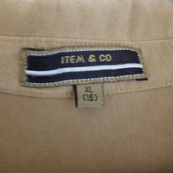 ITEM&CO snap front top suede like fabric - Picture 4 of 12